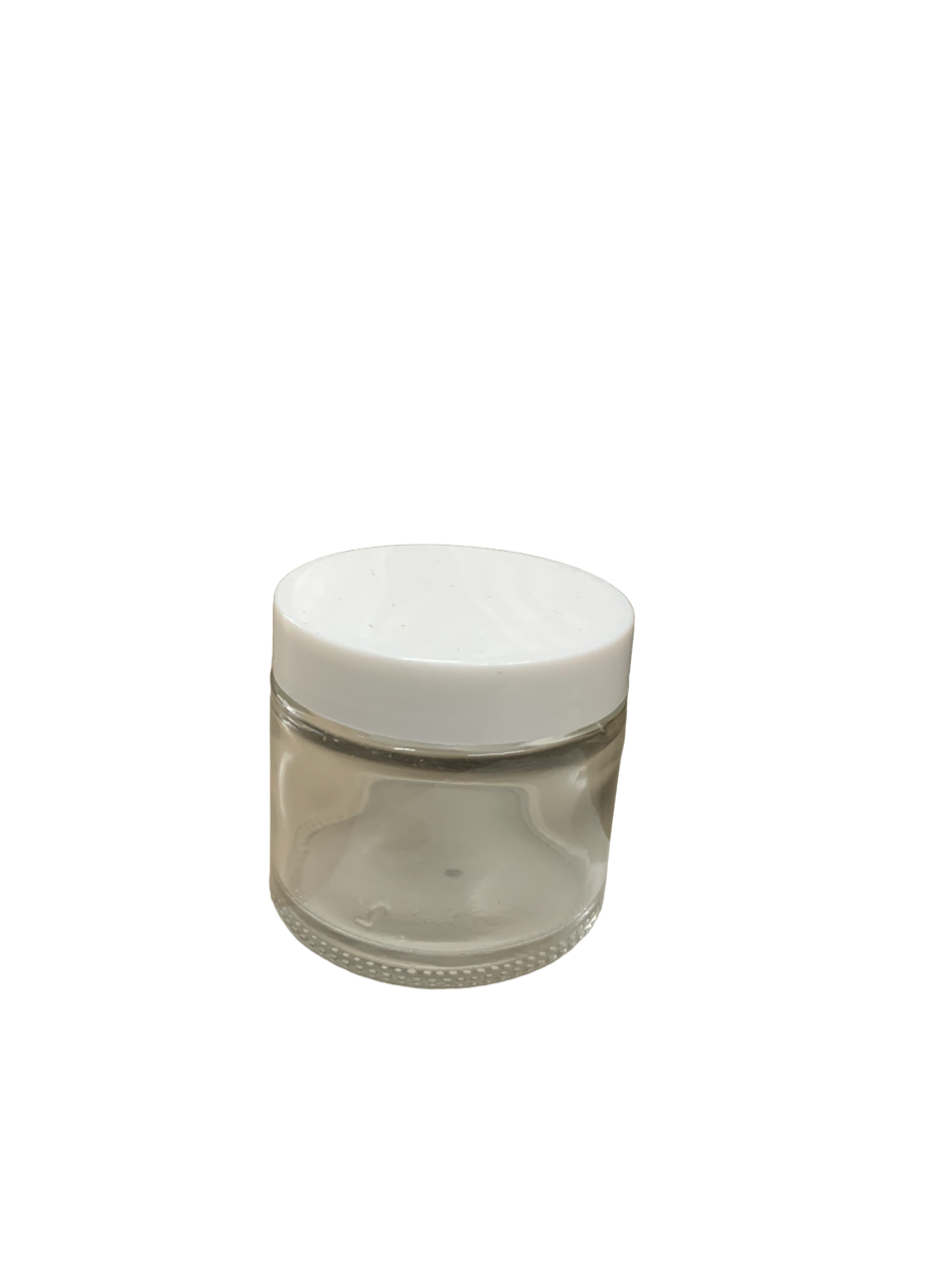White Cap Glass Liquid Jar 2oz